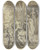 Triptych art skateboard deck of Pierre Mignard Expulsion Of The Hagar by Pierre Mignard (1612-1695)
