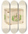 Triptych art skateboard deck of Lee Hager Bandbox_3 by Lee Hager