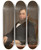 Triptych art skateboard deck of Thomas Le Clear William George Fargo by Thomas Le Clear (1818-1882)