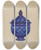 Triptych art skateboard deck of A Zaidenberg Sugar Bowl With Cover by A Zaidenberg