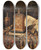 Triptych art skateboard deck of Max Schdl Still Life With Antiques_2 by Max Schodl (1834-1921)