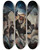 Triptych art skateboard deck of Thomas Duncan Benrimo Running Man by Thomas Duncan Benrimo (1887-1958)