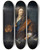 Triptych art skateboard deck of Johann Rudolf Huber The Elder Selfportrait With Family Coat Of Arms by Johann Rudolf Huber the elder (1668-1748)