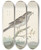 Triptych art skateboard deck of Jan Weenix Huismus by Jan Weenix (1641-1719)