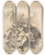 Triptych art skateboard deck of Philip James De Loutherbourg The House Of York by Philip James De Loutherbourg (1740-1812)