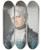 Triptych art skateboard deck of Lady Diana Beauclerk Portrait Of Elizabeth Countess Of Waldegrave 17601816 by Lady Diana Beauclerk (1734-1808)