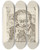 Triptych art skateboard deck of Vincent Van Gogh Portrait Of Dr Gachet_1 by Vincent van Gogh (1853-1890)