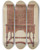 Triptych art skateboard deck of Carl Weiss High Chest Of Drawers by Carl Weiss