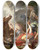 Triptych art skateboard deck of Nicolas Bernard Lpici The Conversion Of Saint Paul by Nicolas Bernard Lepicie (1735-1784)