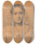 Triptych art skateboard deck of Christen Kbke Portrt Af Antoinette Christiane Kbke by Christen Kobke (1810-1848)