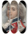 Triptych art skateboard deck of Andrew Plimer Portrait Of A Naval Officer by Andrew Plimer