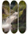 Triptych art skateboard deck of Hermann Ottomar Herzog Winona Falls by Hermann Ottomar Herzog (1831-1932)