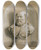 Triptych art skateboard deck of Jacob De Wit Hippocrates Borstbeeld In Een Nis by Jacob de Wit (1695-1754)