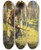 Triptych art skateboard deck of Eanger Irving Couse Indian Hunter by Eanger Irving Couse (1866-1936)