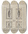 Triptych art skateboard deck of Ray Price Carved Wooden Door by Ray Price (20-)