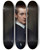Triptych art skateboard deck of Francesco De Rossi Portrait Of A Young Man by Francesco de' Rossi (1510-1563)