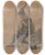 Triptych art skateboard deck of Friedrich Carl Von Scheidlin Study Of A Smoking Man by Friedrich Carl Von Scheidlin (1822-1913)