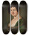 Triptych art skateboard deck of Jan Rustem Portrait Of Aniela Nowicka Ne Popawska by Jan Rustem (1762-1835)
