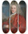 Triptych art skateboard deck of Jan Van Helmont Portret Van Joannes Jacobus Moretus by Jan Van Helmont (1650-1714)