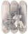 Triptych art skateboard deck of Sir John Everett Millais Thackerays Barry Lyndon The Intercepted Letters by Sir John Everett Millais (1829-1896)
