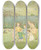 Triptych art skateboard deck of Leonard Leslie Brooke Ring O Roses by Leonard Leslie Brooke (1862-1940)