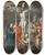 Triptych art skateboard deck of Follower Of Peter Paul Rubens The Crucifixion by Follower Of Peter Paul Rubens (1577-1640)