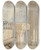 Triptych art skateboard deck of Rev James Bulwer One From A Volume Of Drawings And Prints_58 by Rev James Bulwer (1794-1879)
