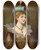 Triptych art skateboard deck of Moritz Stifter Edeldame by Moritz Stifter (1857-1905)