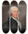 Triptych art skateboard deck of John Trumbull George Washington by John Trumbull (1756-1843)
