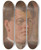 Triptych art skateboard deck of Milan Thomka Mitrovsk Portrait Of An Unknown Man by Milan Thomka Mitrovsky (1875-1943)
