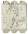 Triptych art skateboard deck of Jacob De Wit Ausschreitende Figur Mit Vor Der Brust Verschrnkten Armen Und Leicht Nach Vorn Gebeugtem Oberkrper Dazu Ber Das Blatt Verstreute Federproben by Jacob de Wit (1695-1754)
