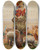 Triptych art skateboard deck of Jacek Malczewski Adoration Of Madonna by Jacek Malczewski (1854-1929)