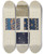 Triptych art skateboard deck of Erskine Carter Cotton Prints by Erskine Carter