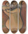 Triptych art skateboard deck of Mikul Galanda Woman Washing Herself by Mikulas Galanda (1895-1938)