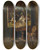Triptych art skateboard deck of Franz Von Defregger The Easel Of The Artist by Franz Von Defregger (1835-1921)