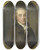 Triptych art skateboard deck of Johann Friedrich August Tischbein Portrait Of Salomon Rendorp Brewer In Amsterdam by Johann Friedrich August Tischbein (1750-1812)