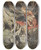 Triptych art skateboard deck of Arthur Rackham The Rhines Puregleaming Children Told Me Of Their Sorrow by Arthur Rackham (1867-1939)