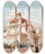 Triptych art skateboard deck of Richard Moser Die Jubilumsausstellung In Wien 1898 Pavillion Der Stadt Wien by Richard Moser (1874-1924)