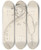 Triptych art skateboard deck of Paul Franz Otto Mann Mit Brille Und Zigarre Von Der Seite Ii by Paul Franz Otto (1839-1927)