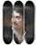 Triptych art skateboard deck of Adolphe Yvon Portrait Dtienne Mlingue 18081875 Acteur Et Sculpteur by Adolphe Yvon (1817-1893)