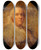 Triptych art skateboard deck of Joseph Siffred Duplessis Benjamin Franklin 17061790_1 by Joseph Siffred Duplessis (1725-1802)