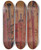 Triptych art skateboard deck of Frits Van Den Berghe Bomen by Frits van den Berghe (1883-1939)