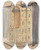 Triptych art skateboard deck of Harry Mann Waddell Side Of Confessional Chair by Harry Mann Waddell (1876-1956)