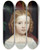 Triptych art skateboard deck of Hendrik Scheffer Portrait Prsum De Jeanne Scheffer by Hendrik Scheffer (1798-1862)