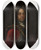 Triptych art skateboard deck of David Leclerc Portrait Of Johann Hieronymus Von Holzhausen by David Leclerc