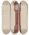 Triptych art skateboard deck of Francis Law Durand Grandfathers Clock Timepiece_2 by Francis Law Durand (1935)