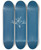 Triptych art skateboard deck of Anna Atkins Halymenia Furcellaria_1 by Anna Atkins (1799-1871)