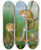 Triptych art skateboard deck of Archibald Thorburn Dormice by Archibald Thorburn (1860-1935)