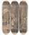 Triptych art skateboard deck of Marius Bauer Tempel Met Figuren Op Bali by Marius Bauer (1867-1932)