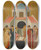 Triptych art skateboard deck of Master Of The Cini Madonna Presentation Of Jesus At The Temple by Master Of The Cini Madonna (14-)